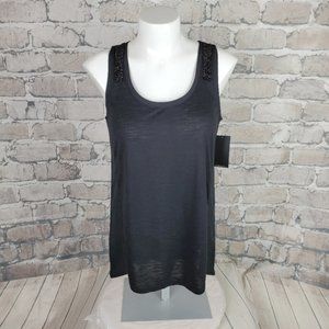 Calvin Klein Dressy  Tank XS Black Bead Accent